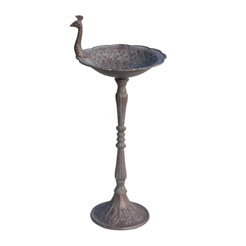 

American Country Opening Candlestick Bird Feed Drinking Plate Home Garden Lawn Garden Decoration