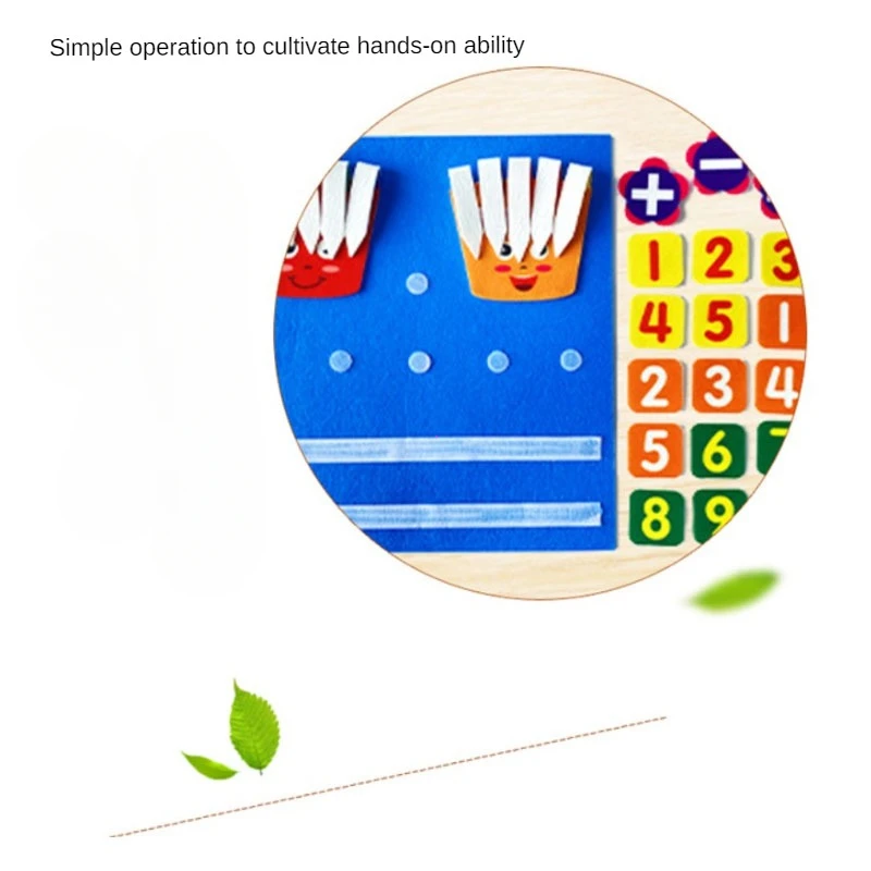Felt Learning Board Children Educational DIY Toy Addition Subtraction Finger Arithmetic Teaching Enlightenment Board