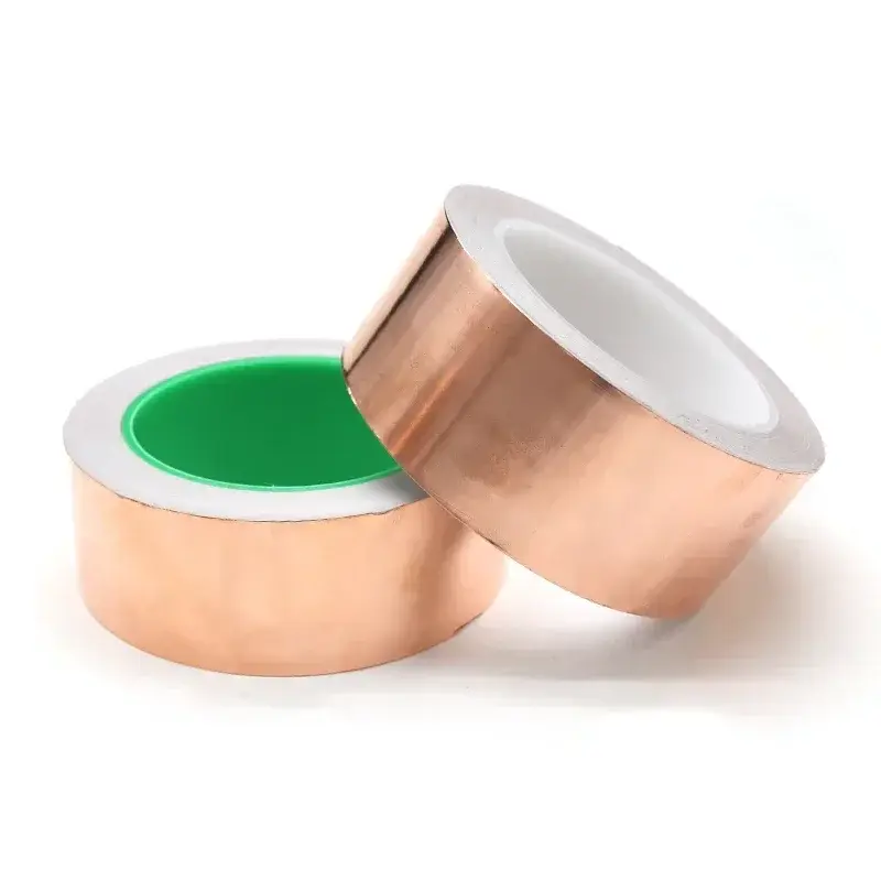 Adhesive Conductive Copper Foil Tape 5/6/8/10/15/20/25/30/35/40/45/50mm Single/Double Sided Conduct Copper Foil Tapes Length 20M - Image 5