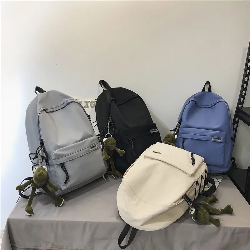 Casual Large Capacity Women Backpacks Zipper Schoolbag for Student Sac Travel Rucksack 2023 Bookbag Teenagers Canvas Backpack