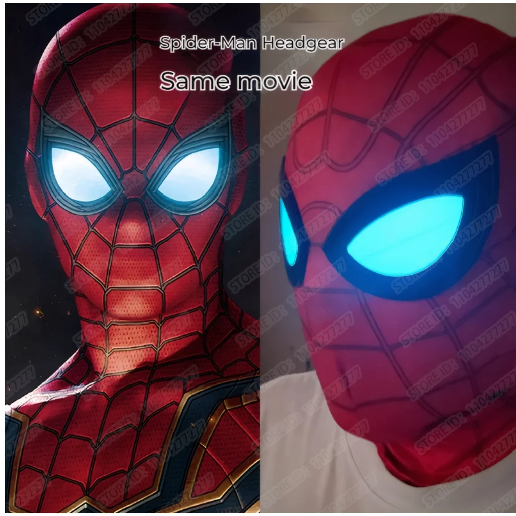 Luminescence Spiderman Mask Superhero Miles Morales Spiderman Adult Kid Cosplay Masks Spider Helmet Halloween Prop