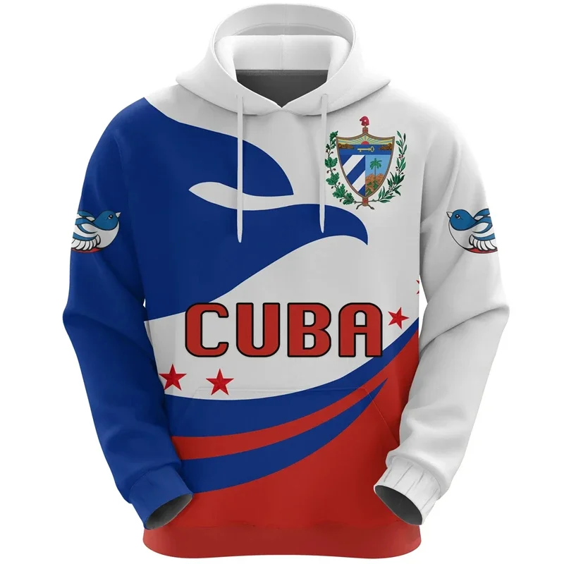 Cuba Flag Map 3D Printed Hoodie For Men Clothes Fashion Cuban National Emblem Sweatshirts Casual Male Hoody Women Pullovers Top