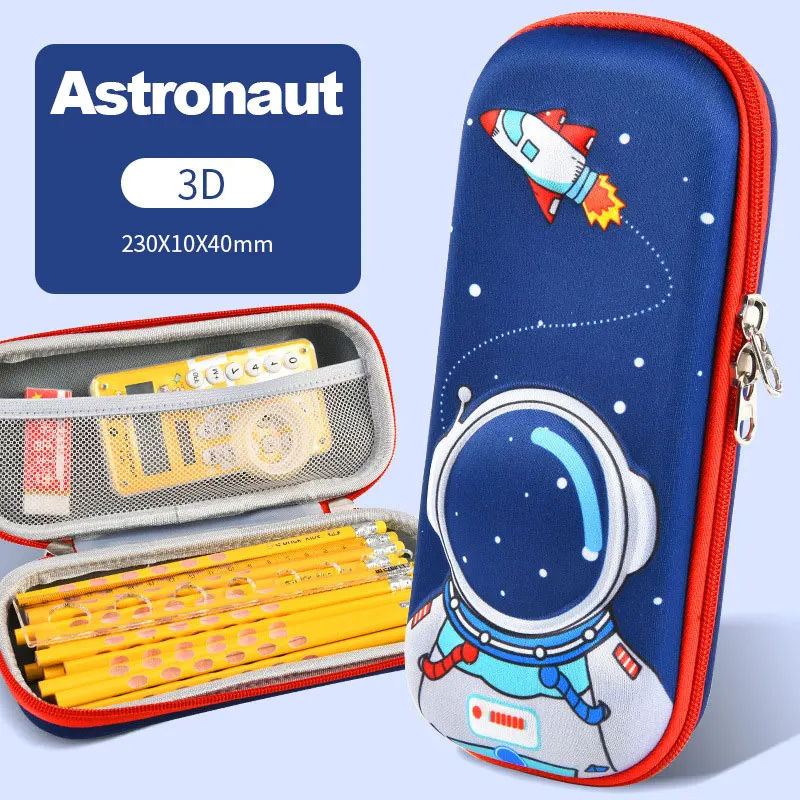3D Pencil Case Kawaii Cute Large Capacity Pen Box Back to School Supplies Organizer Korean Japanese Stationery Estuche