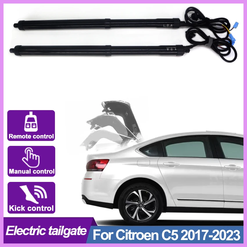 

Для Citroen C5 2017-2023, Модифицированная электрическая задняя дверь, модификация автомобиля, автоматический подъем, задняя дверь, электроинструмент для багажника