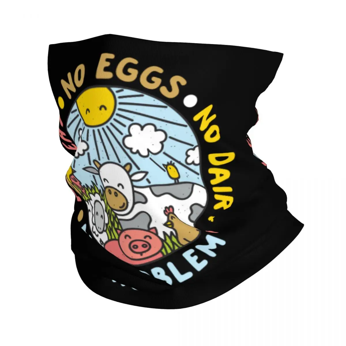 

Зимняя повязка на голову для веганов, обогреватель шеи для мужчин и женщин, шарф-труба для лыж и бега, бандана для лица, гетры