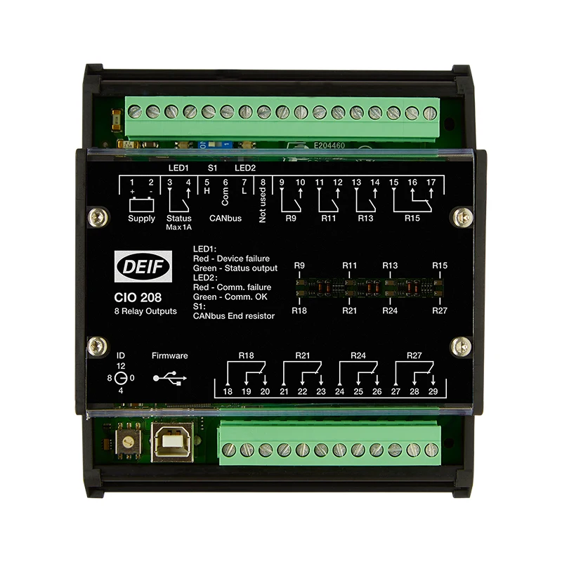 

DEIF Generator Controller Original CIO 208 CAN Bus-Based I/O Module