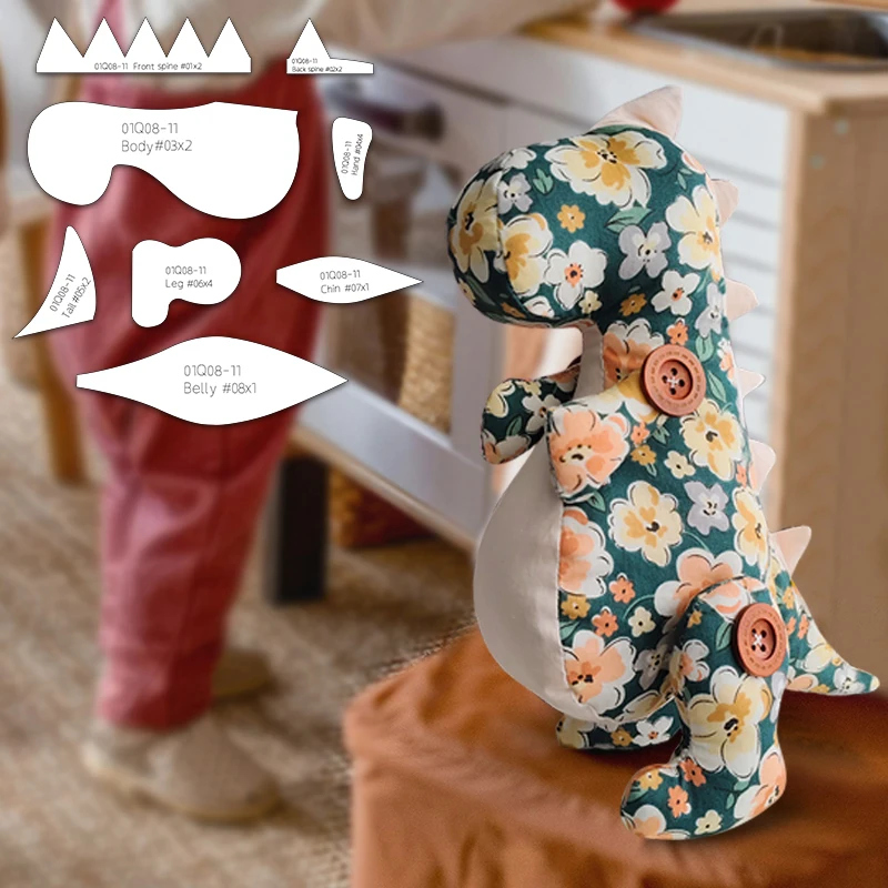 Sewing Template YOMDID 8pcs Dinosaur Making Stencils Quilted Acrylic Templates DIY Sewing Accessories Handmade Decorative Dinosaur Stencil