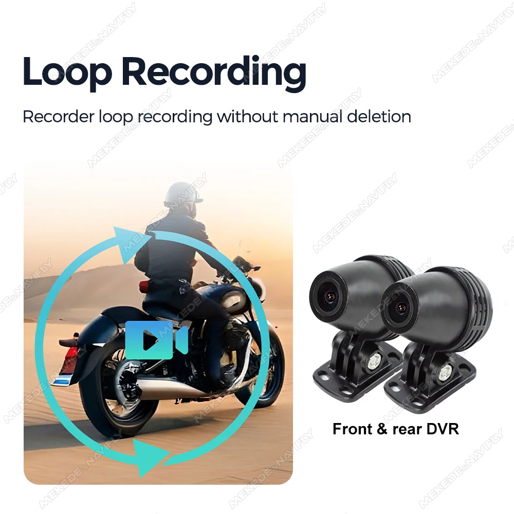 6 인치 휴대용 오토바이 GPS 네비게이션 후면 DVR 드라이브 레코더 TPMS IP67 Waterproo 무선 Carplay 안드로이드 자동 모토 모니터