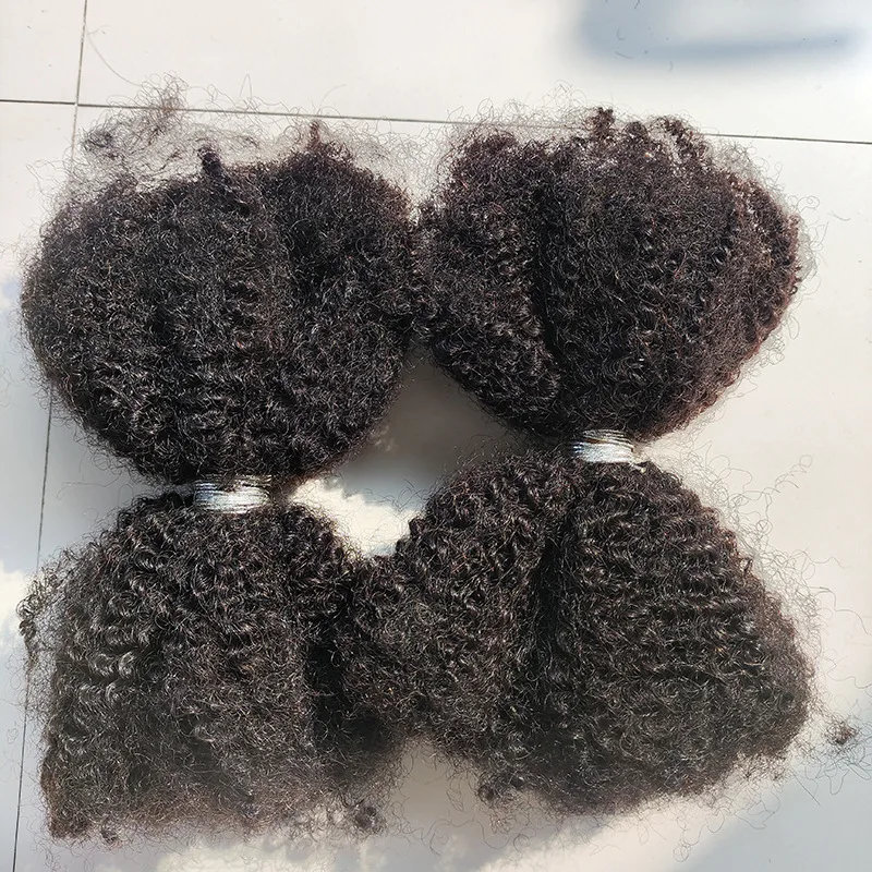 18 Inch 4C Afro Kinky Bulk Premium Human Hair for Women 30g/50g Locs Extensions Unprocessed Virgin Hair for Braiding Hairstyles 6