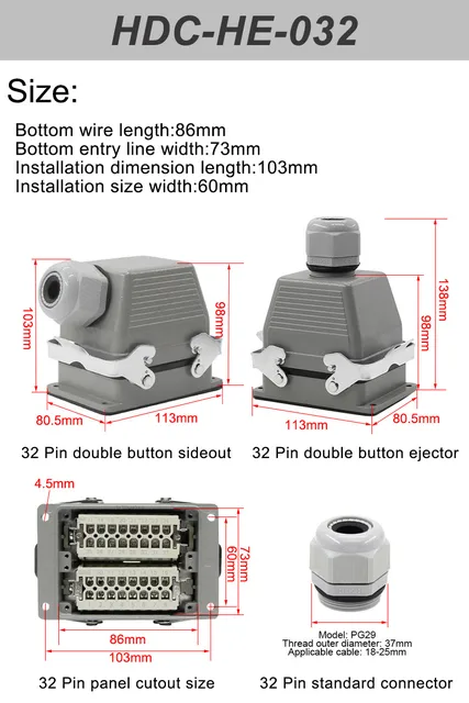 Connettore Aeronautico A 24 Pin For Impieghi Gravosi - Spina