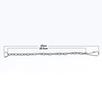 1Pcs Stainless Steel Toilet Flapper Lift Chain 25cm Length Toilet Handle Chain Replacement for Repairing Toilets or Water Tanks 2