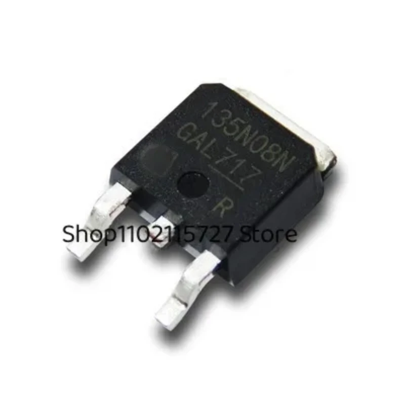 

New Original 10Pcs 135N08N IPD135N08N3G TO-252 45A 80V SMD MOSFET Field-effect Transistor Good Quality