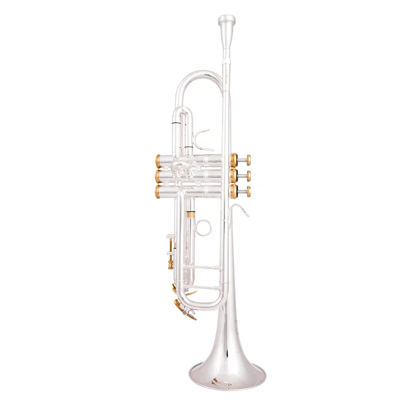 

New Arrival Bb Trumpet LT198GS-85 Silver Plated Trumpet Small Brass Musical Instrument Trompeta Professional High Grade.