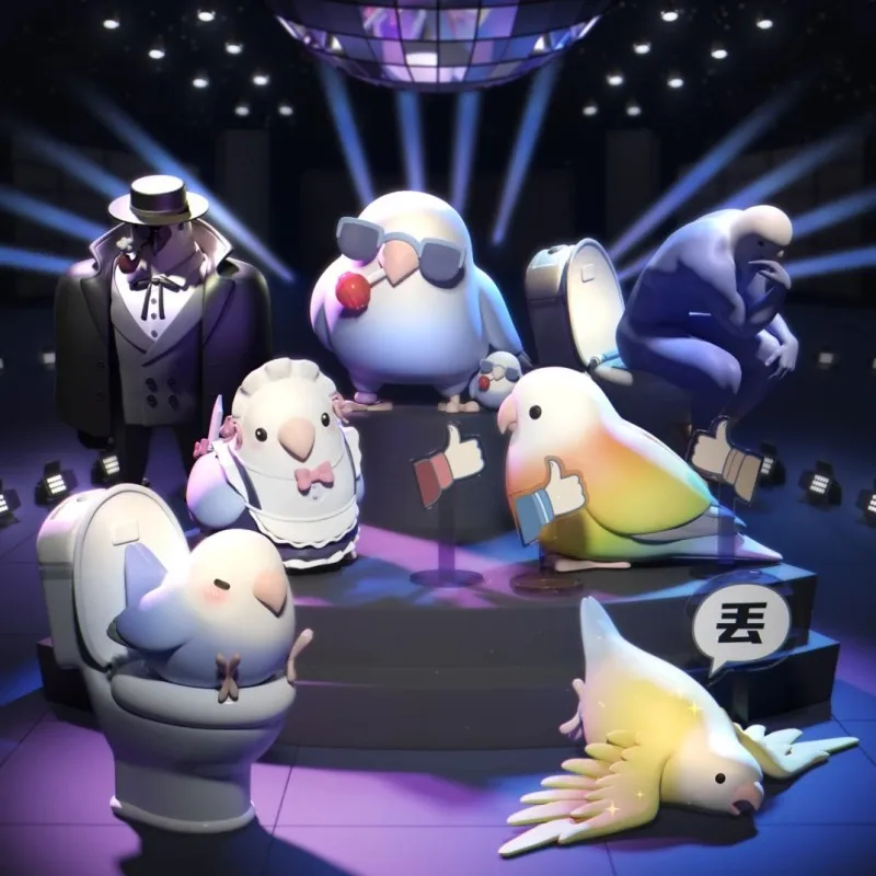 

Little Bird Taro Ball Blind Box Bad Bad Series Anime Figure Mystery Caja Surprise Guss Bag Model Decoration Style Children Toys