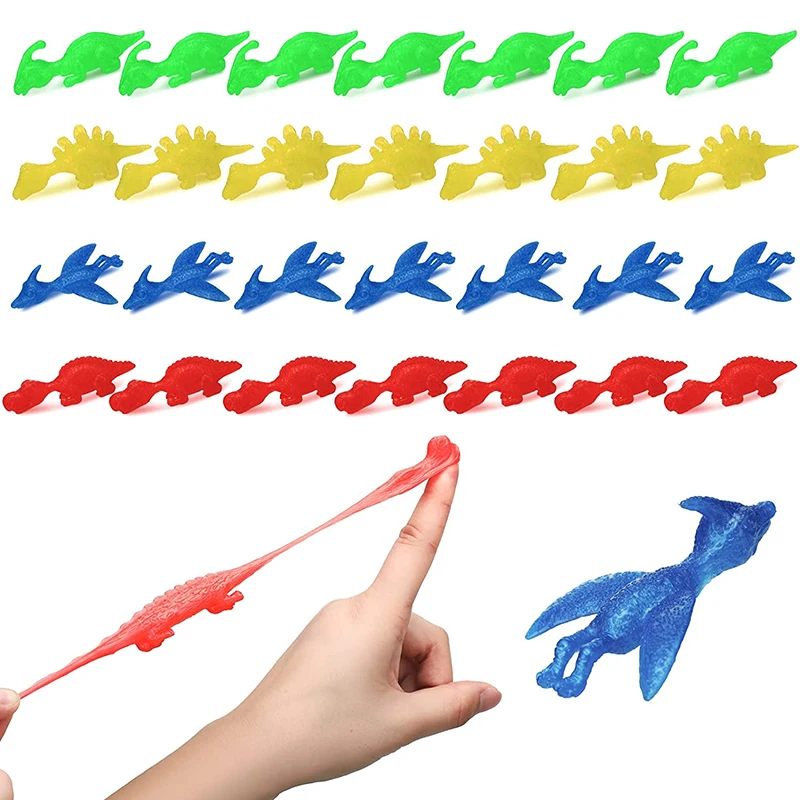 Catapulte de dinosaure pour adultes et enfants, fronde drôle, jeux collants  volants, faveurs de fête, jouet extensible anti-stress, jouets de doigt,  Sh18th - AliExpress