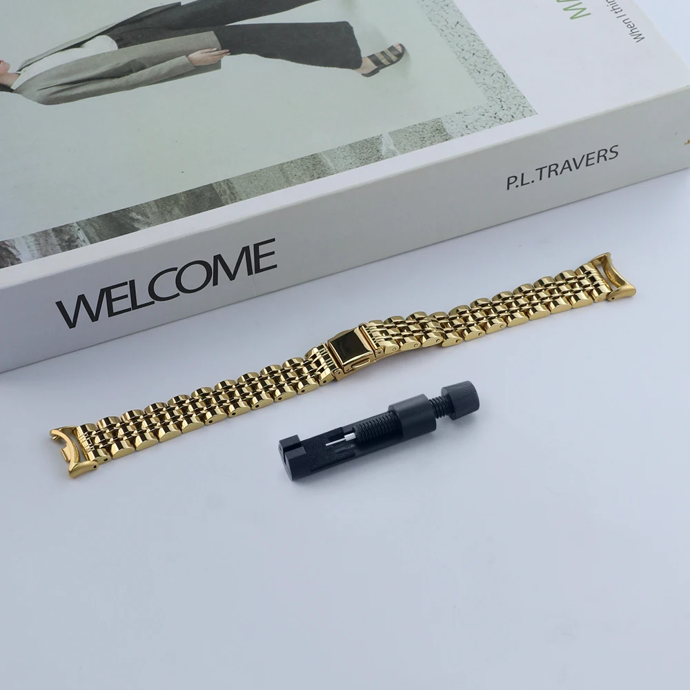 Elegant Stainless Steel Watch Strap - Premium Metal Bracelet Strap