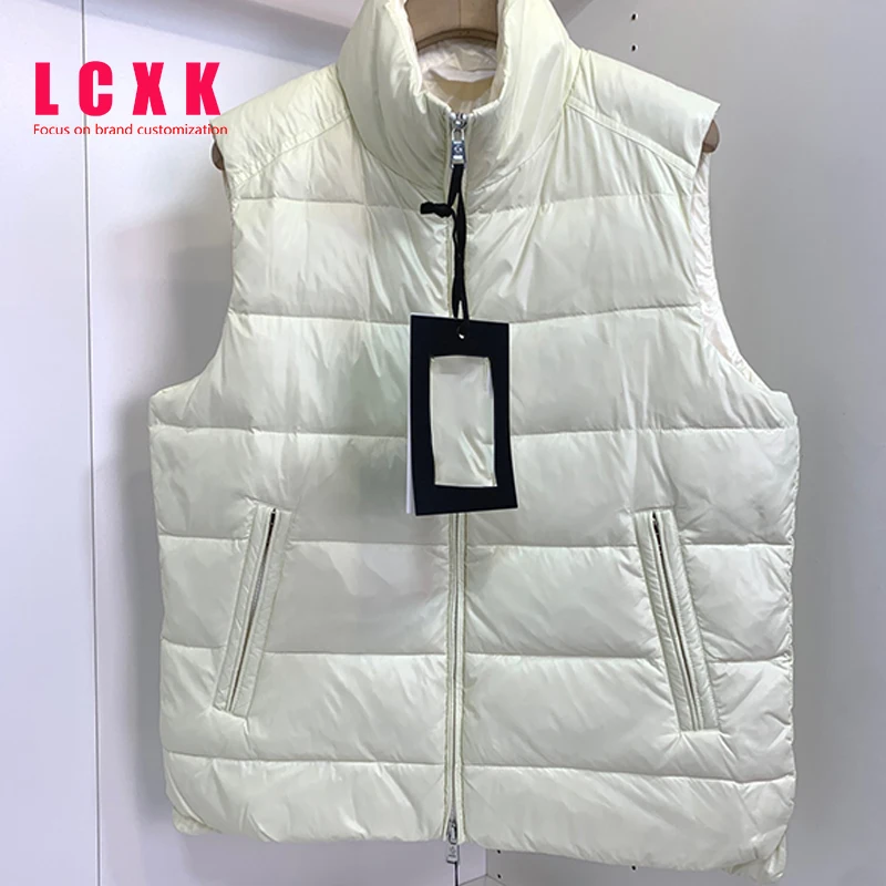 white puffer coat Outono Inverno Para Baixo Sem Mangas Colete Jaqueta Casaco Quente Outerwear mens puffer jacket