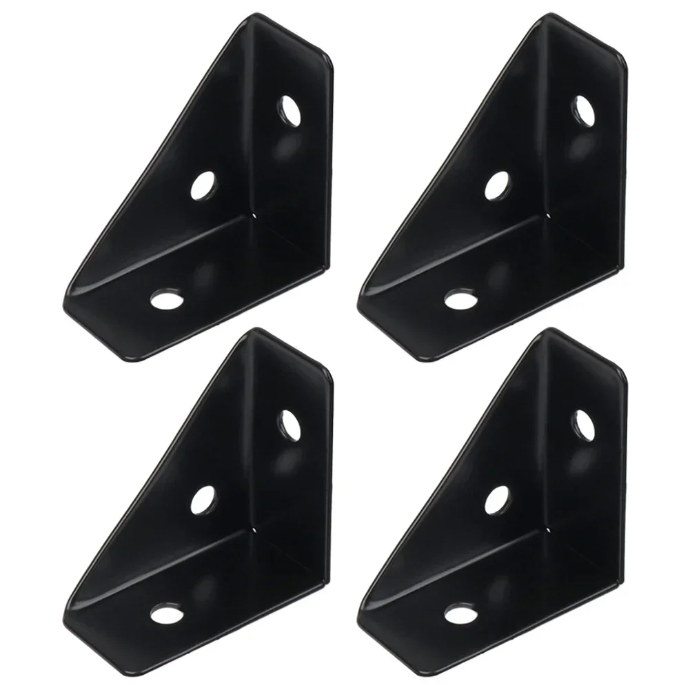 4pcs Corner Brace Fasteners Corner Support Bracket Right Angle Triangle Reinforcement Bracket For Furniture Wood Joints