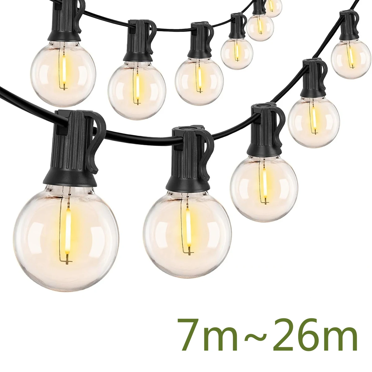 G40 LED Lichterketten Außenterrasse Party Globus Glühbirnen Lichterkette für Weihnachten Straße Garten Camping Terrasse Dekoration