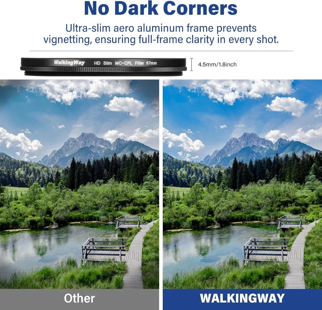 Camera Lens Filter circular polarizing filter photography filter Walking Way True Color CPL Filter Circular Polarizing Filter Water/Scratch/Oil Resistant/Anti Fingerprint