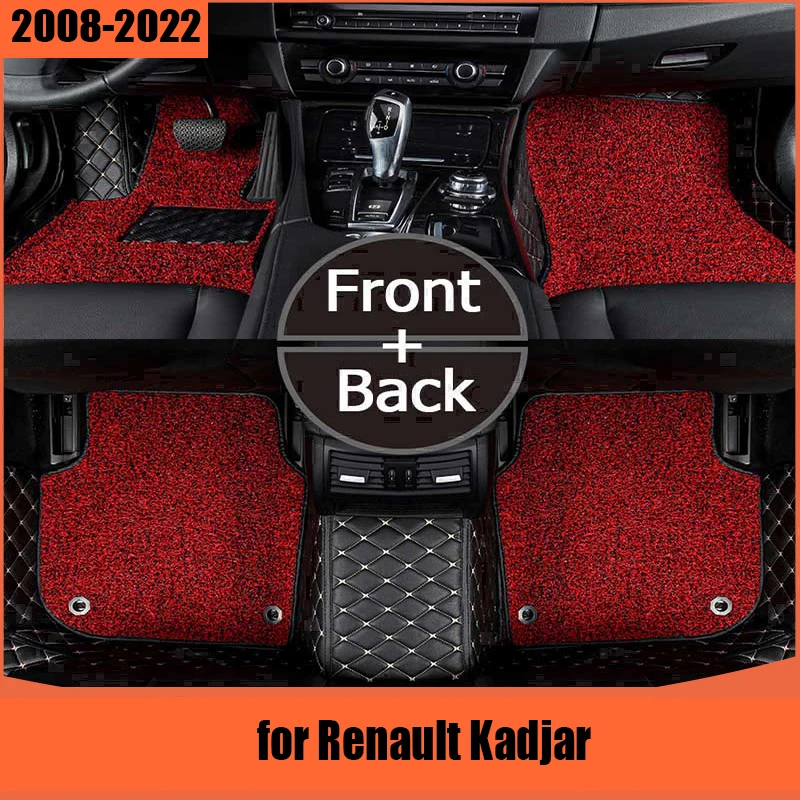 

Автомобильные 3D коврики на заказ для Renault Kadjar 2015-2019 Duster 2011-2022 Fluence Koleos, аксессуары для интерьера, искусственная кожа