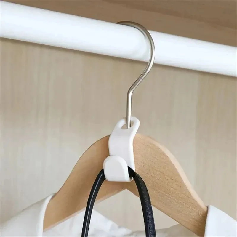 Multi-function Wardrobe Space-saving Hanger Hook Coat Hook Plastic Closet Stack Hanger Rack Bedroom Storage Wardrobe Organizer