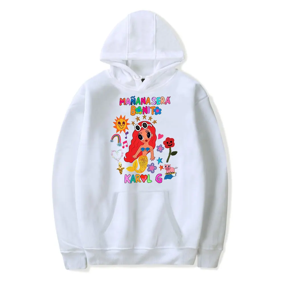 

2023 Karol G Manana Sera Bonito Streetwear Logo Rapper Hoodie Men And Women Harajuku Style Hip-hop Sweatshirt Spring And Autumn