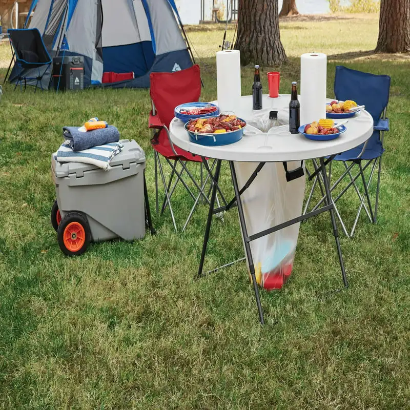 

Camping Table, White and