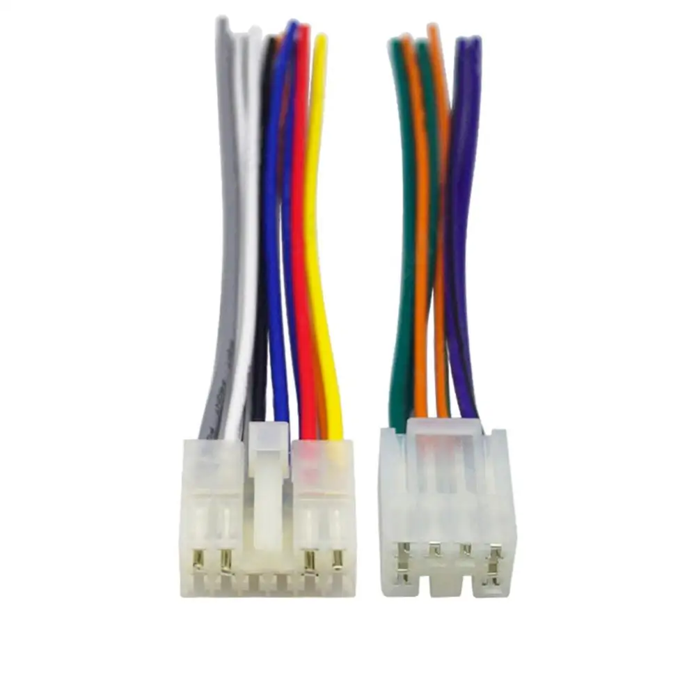 Car Radio Stereo CD Player Wiring Harness Cable Installation Kit audio cable car wire cable adapter car stereo accessories audio speaker wiring kit electronic wire cable electrical wire cable car amplifier wiring kit 2Pcs For Toyota