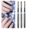 ANGNYA 2#4#6#8#10 Nail Brush Oval Gel Polish Brush Black Hand Draw Drawing Painting Pen Design Nail Art Brush DIY Manicure Tools 1