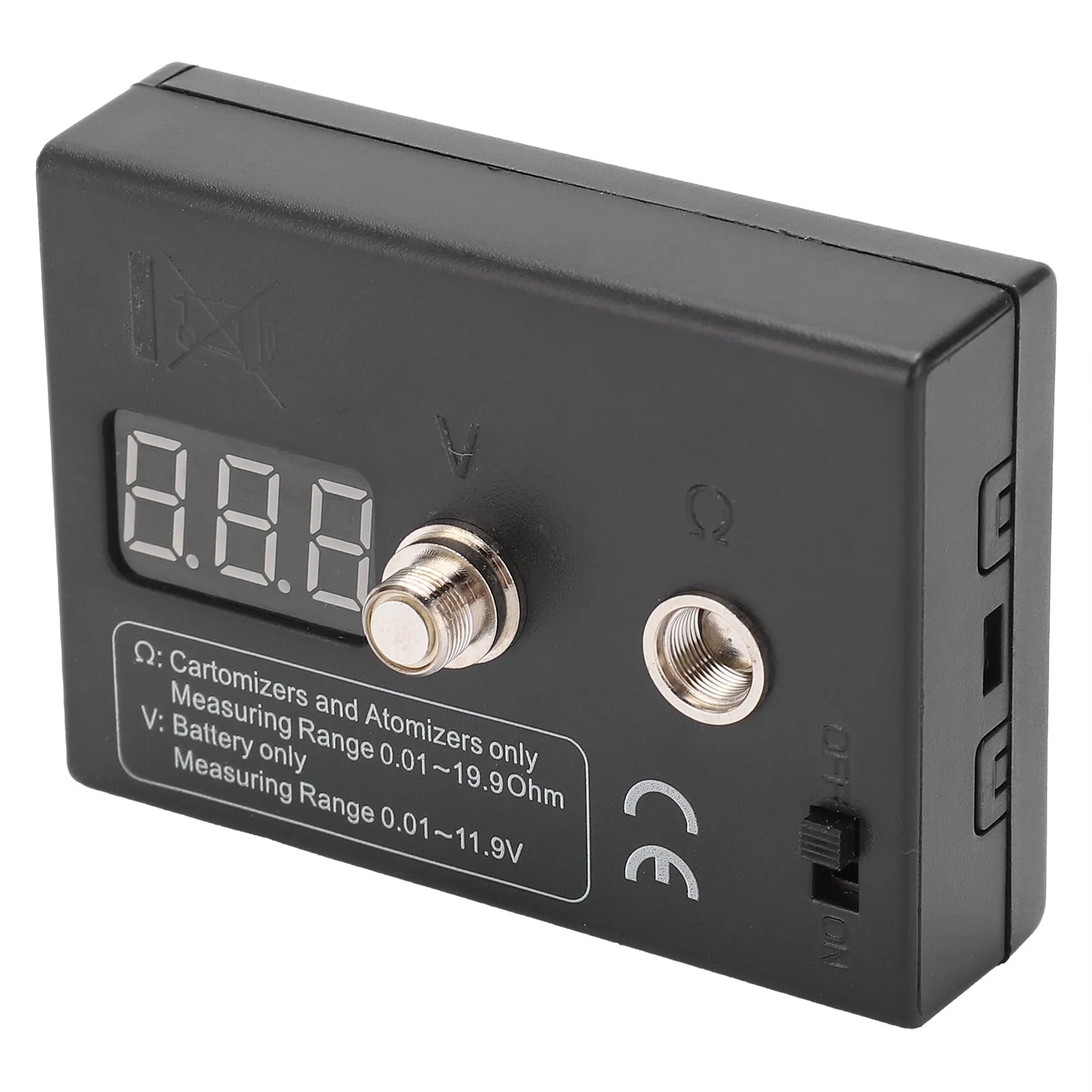 Resistance OHM Meter Measuring Reader Coil Tester Wire DIY Tool for Atomizer 3V 0.01-20&Omega; Resistance Tester