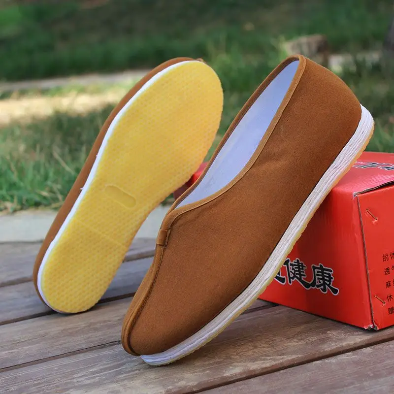 Vintage Taoist priest Kungfu Shoes Chinese bonze Traditional Shoes Wushu Tai Chi Old Peking Martial Art Sneaker
