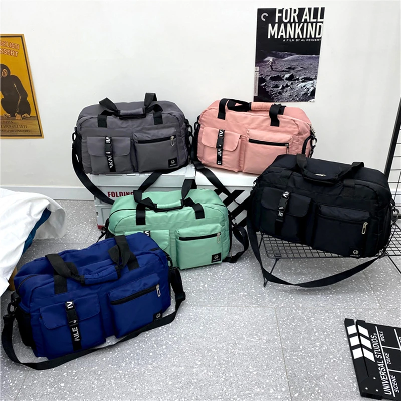 

Travel Bag Luggage Handbag Women's Shoulder Bag Large Capacity Brand Waterproof Nylon Sports Gym Bag Ladies Crossbody Bag