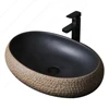 Ceramic Porcelain  Table Sink Above Counter Oval Washing Basin Vanity Bowl Countertop Vessel Sink For Bathroom Balcony Lavatory 1