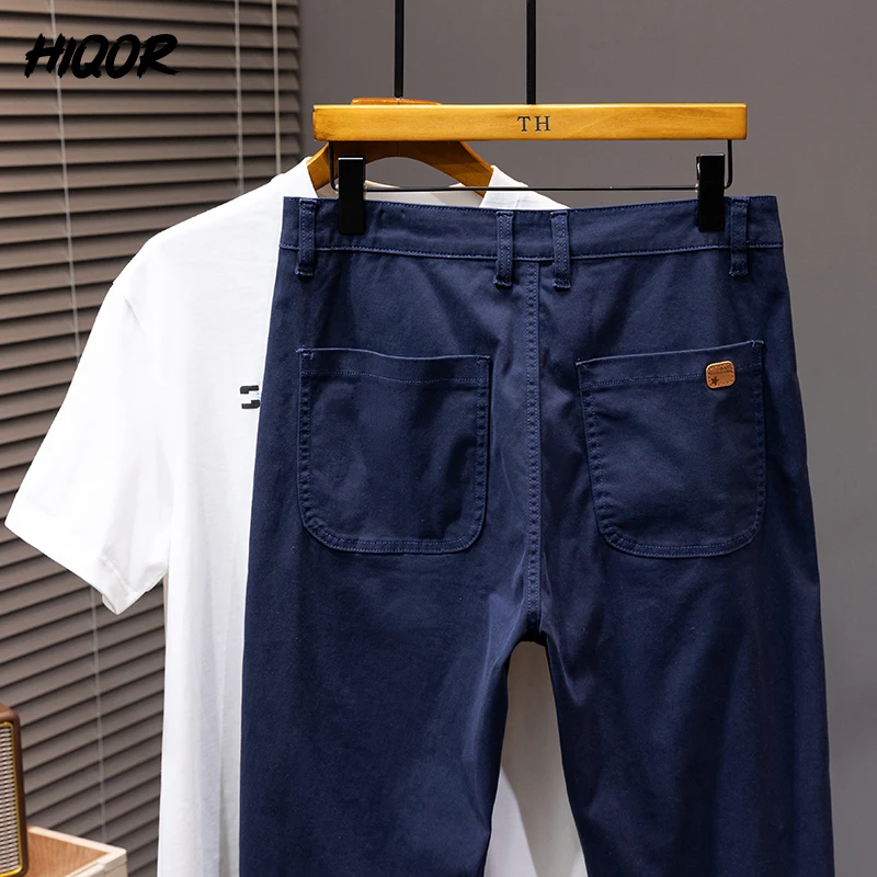 

HIQOR 2024 New In Man Baggy Pants Spring Summer Loose Solid Casual Cargo Pants Men Korean Pantalones Trouser Male Big Size 30-46