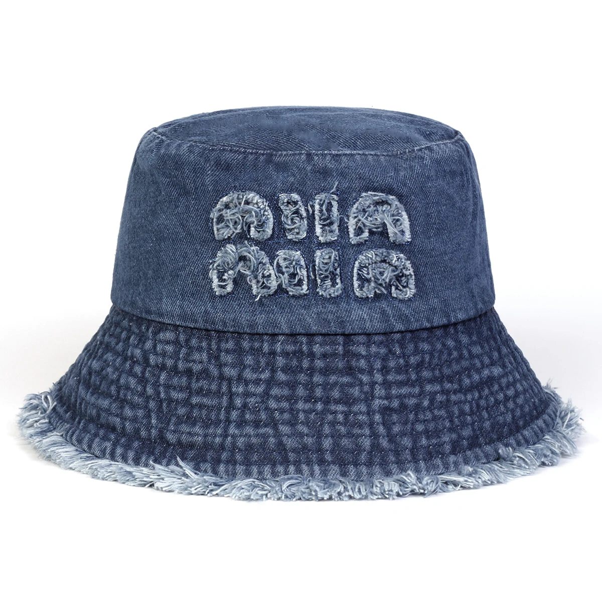 Unisex NIIN Buchstaben-Loch-Design Cowboy Bucket Hats Fischerhüte Outdoor Freizeitkappe Sonnenschutzhut – Detail 3