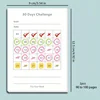 30 Day Self-Discipline Checklist Planner Daily Challenge Notepad Self-adhesive Memo Pads Mini Pocket Checklist Writing Pads 6