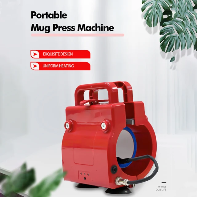 I-transfer Mug Heat Press Mini Red Tumbler Heat Press Machine For Sublimation  Blanks Mugs 6oz-12oz Coffee Cups - AliExpress