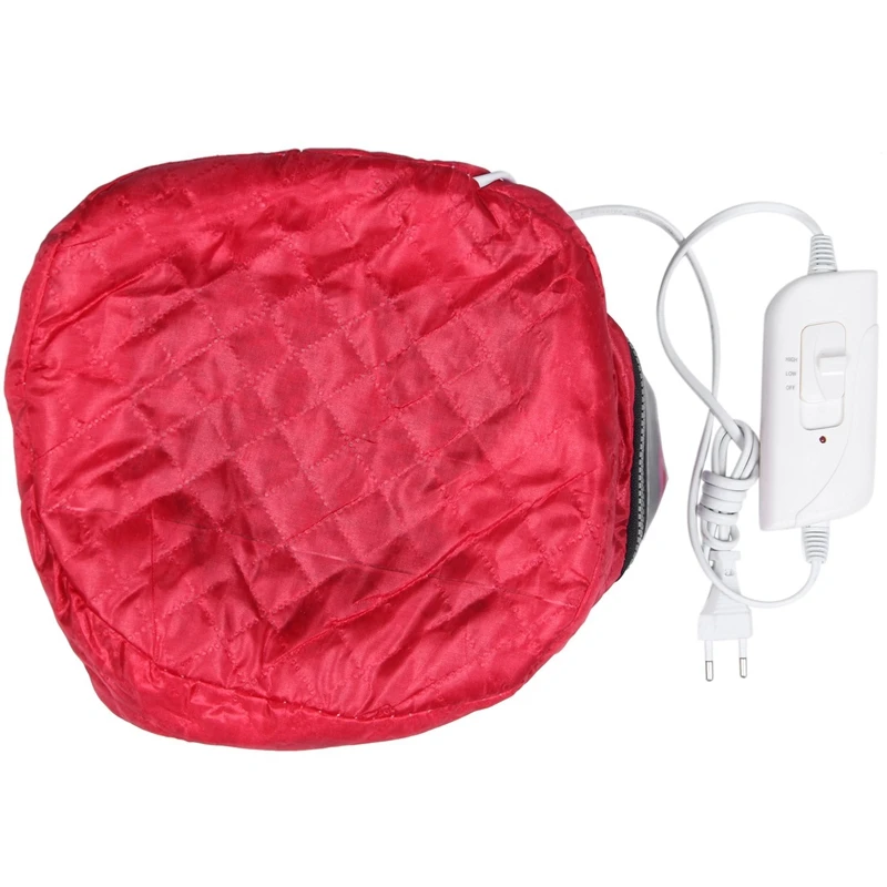 Hair Mask Thermal Heating Temperature Controlling AC100-240V All Types Electric Hair Steamer 50-75W 50-60Hz Cap Eu Plug hair steamer cap