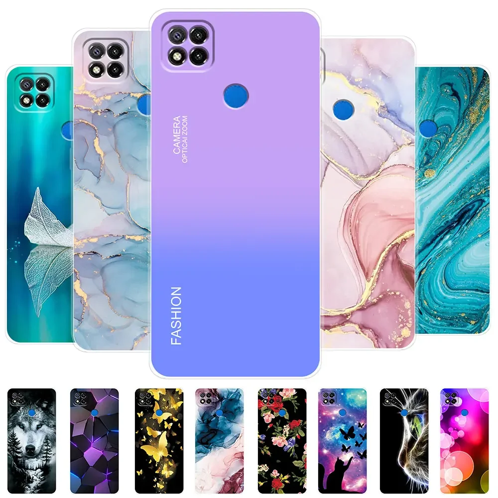 Чехол для Xiaomi Redmi 9C для Redmi 9C NFC мраморный прозрачный силиконовый мягкий чехол из ТПУ для Redmi 9C Redmi9C
