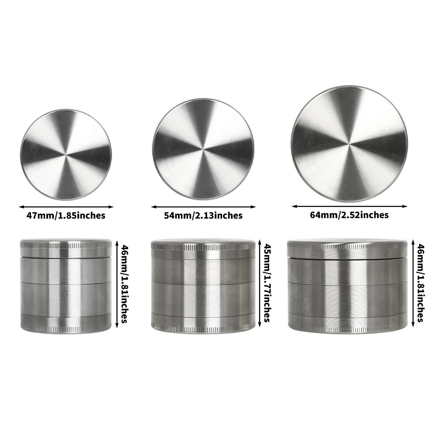 HONEYPUFF Stainless Steel Crusher 45mm/64MM Heavy Crusher 3