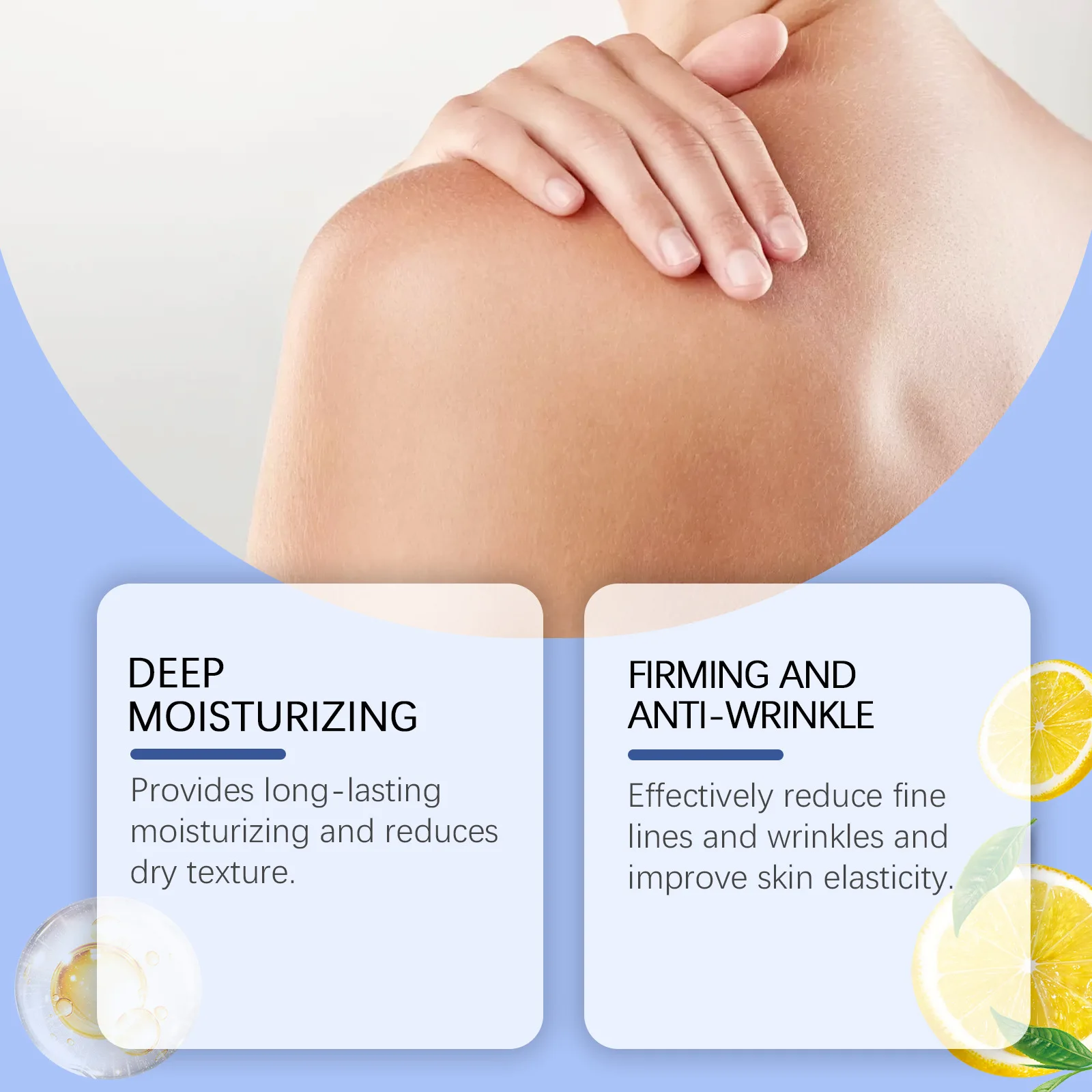 EELHOE Moisturizing Body Lotion Retinol Nourishing Body Cream Shrink Pores Skin Tightening Care Curcuma Extract Skin Cream 100g 4