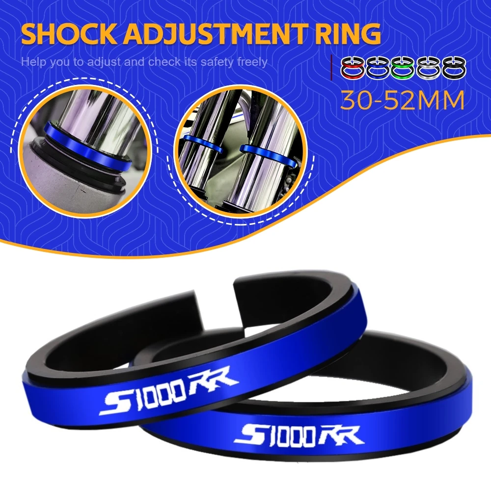 

FOR BMW S1000RR S 1000 RR HP4 Motorcycle Adjustment Shock Absorber Auxiliary Rubber Ring CNC Accessories Fit 30MM-52MM