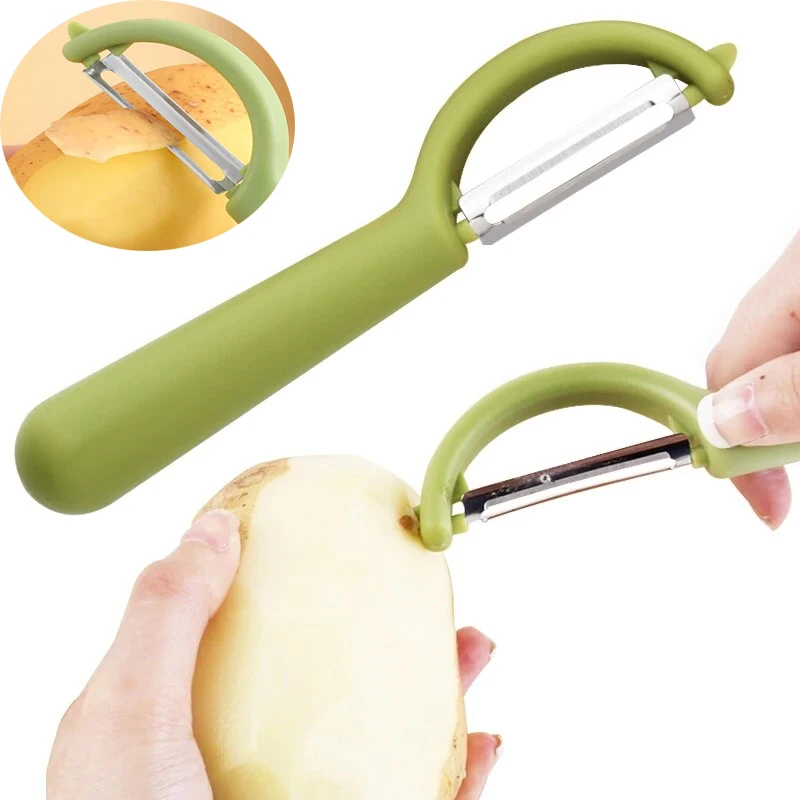2in1 Stainless Steel Peeler Kitchen Potato Fruity Peel Removal Vegetable  Plane Peelers Manual Fast Peeling Vegetavle Cutter Tool