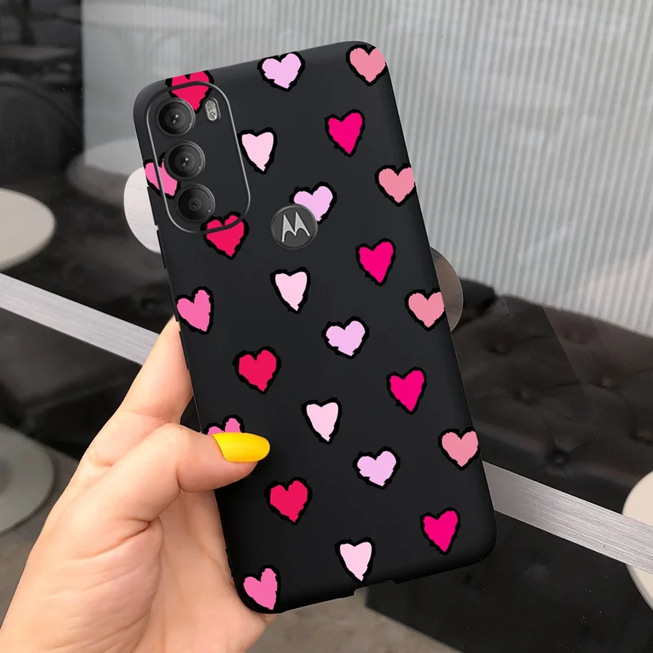 Charming Love Heart Silicone Phone Case - Cartoon Soft Bumper Cover