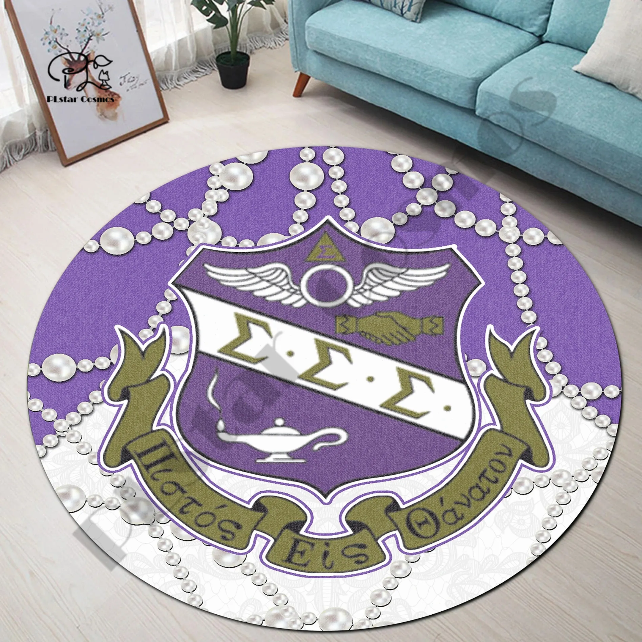 

Sigma Nu Royal Newest Gift Hot Colorful Round Circle Carpet 3D Area Rug Non-slip Floor Dining Living Room Mat Soft Bedroom