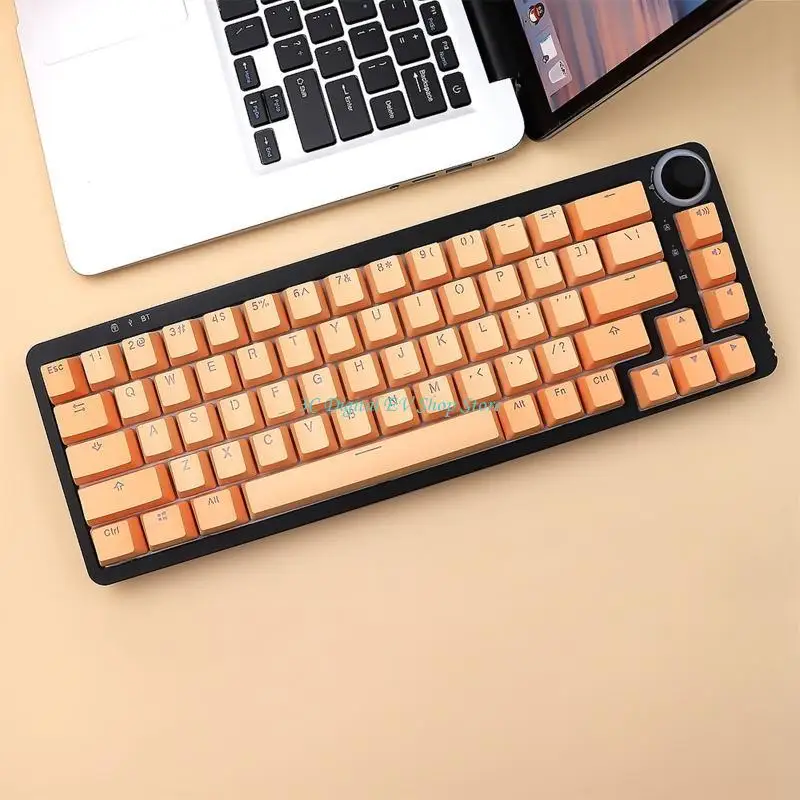 E74D PBT OEM Höhe Tastenkappen 124 Tasten Transluzente Hintergrundbeleuchtung für mechanische Tastatur für Tastenkappe Double MX – Detail 9