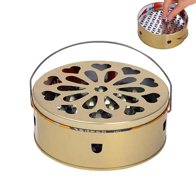 

Портативный Противомоскитный ящик для благовоний для кемпинга огнестойкий и репеллент от комаров портативный и поднятый комаров коробка для благовоний с крышкой