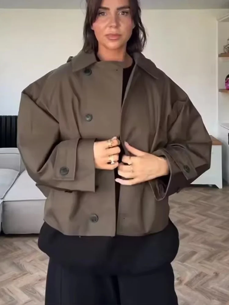 Women Waterproof Jacket 2025 New Autumn Fashion Long Sleeve Coat Female High Street Outerwear Casual New In Jackets