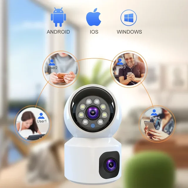 8MP WiFi IP Camera Smart Home Security Camera Baby Pet Monitor Auto Tracking Two-way Audio Wireless PTZ Surveillance Camera 6